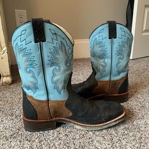 Mens leather cowboy boots